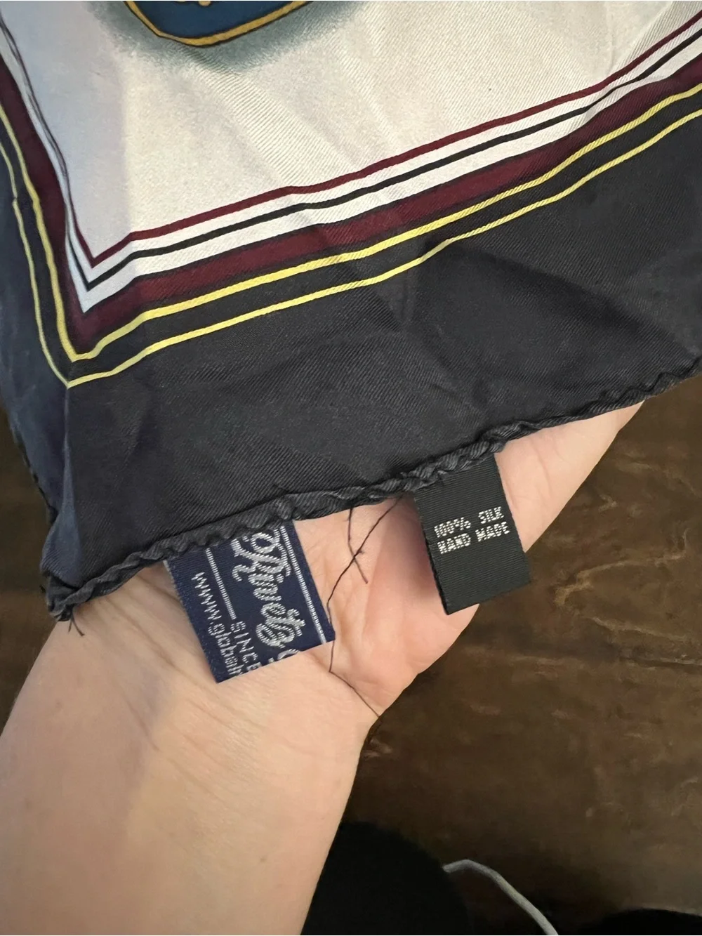 Vintage 100% Silk HARVARD scarf